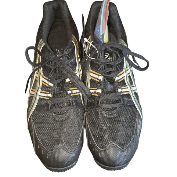 Asics GY606 Hyper XC Black, Silver & Gold Track & Field Shoes Spikes Size 11.5 - Picture 2 of 12
